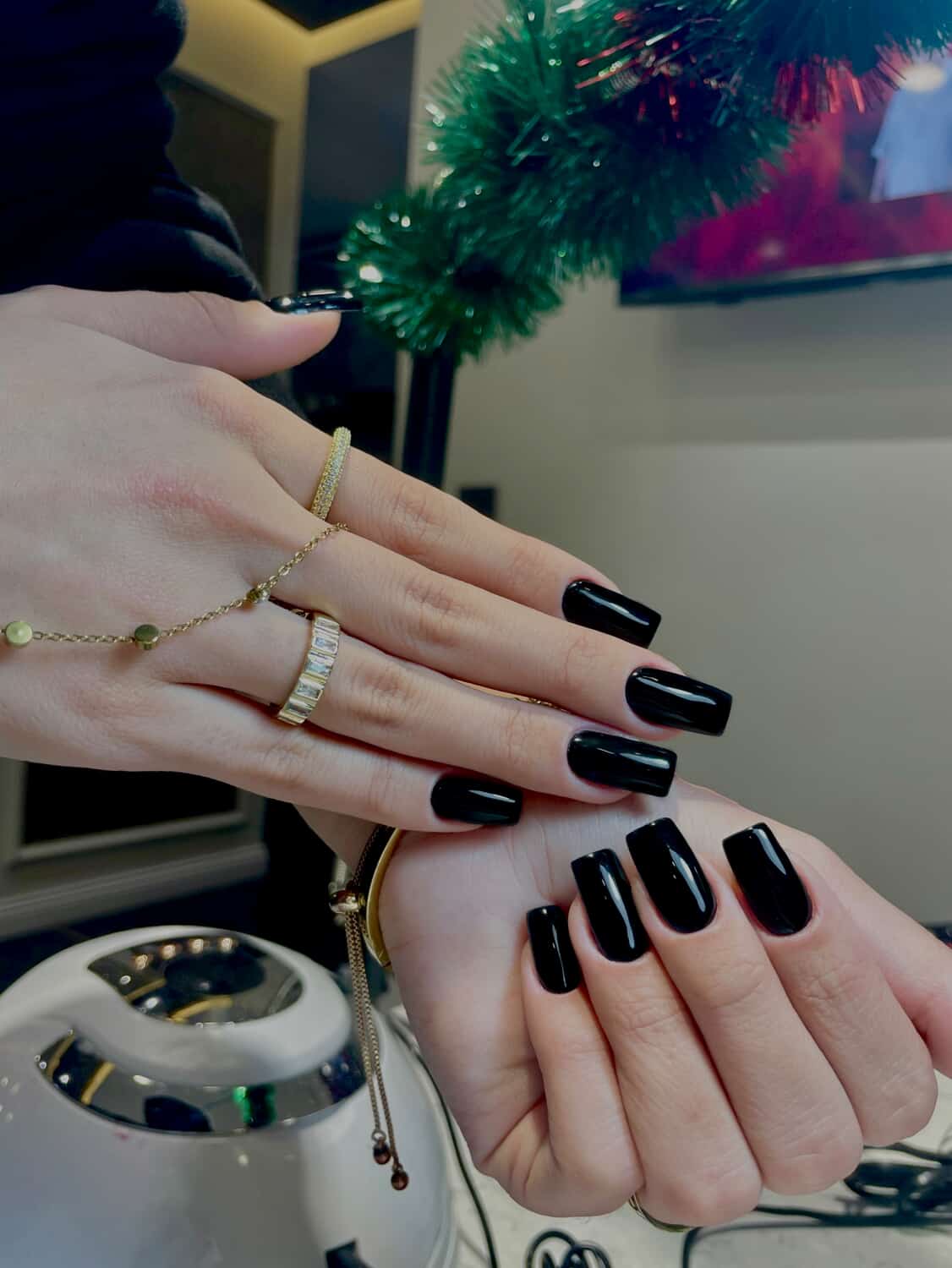 Classic Black Nails